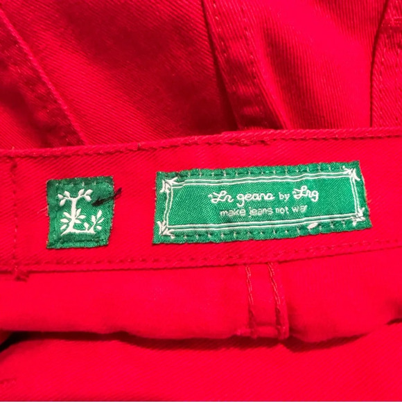 LR BY LRG Sz 36 Jeans Men 100% Cotton  in Red Tapered Leg - Picture 9 of 11